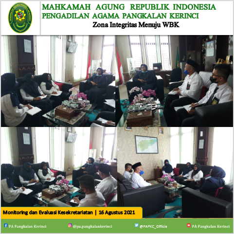 20210816_Monitoring dan Evaluasi Kesekretariatan Pengadilan Agama Pangkalan Kerinci 1.PNG