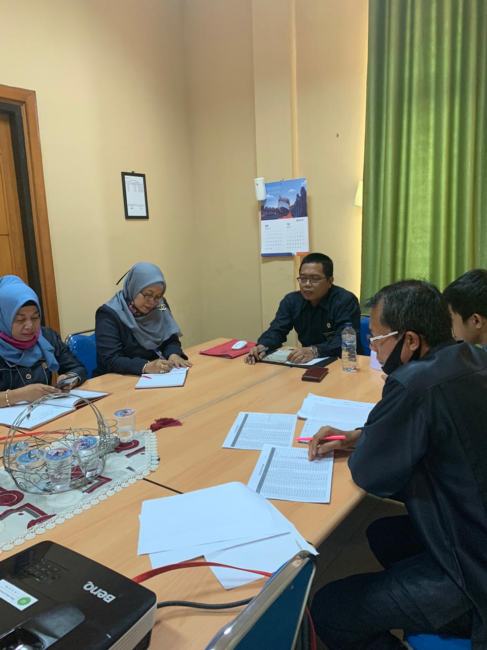 Rapat Monitoring dan Evaluasi di Bidang Kepaniteraan bulan September 2